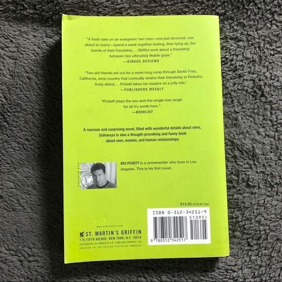 🔮 5/$25 Sideways by Rex Pickett - Picture 2 of 4